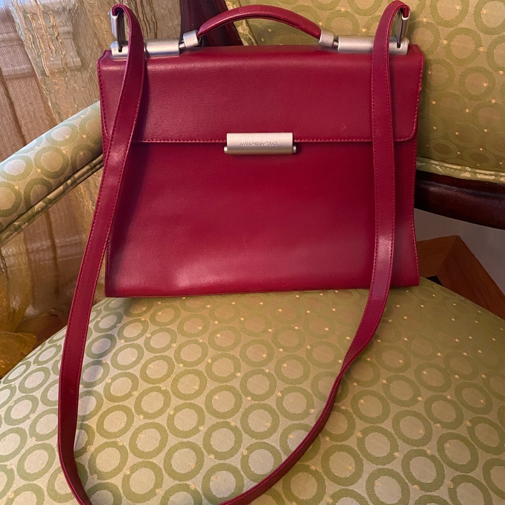 Mandarina duck Italian leather bag